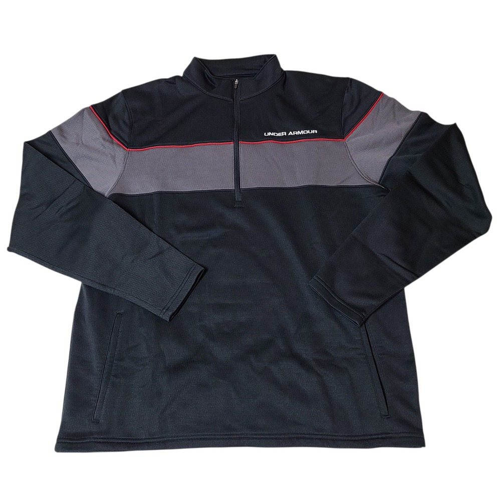 Under Armour All Season Gear 1/4 Zip Loose Coupe Lache Sweatshirt Large Pockets